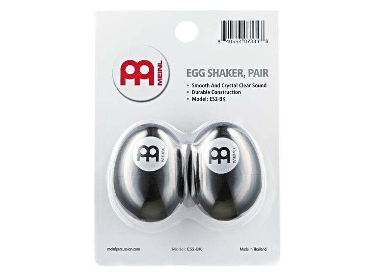 Meinl ES-2-BK Plastikk Svart Egg Shaker 2-pakning